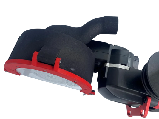 Guarda Protectora con salida para succión de aire. Bristle Blaster® Neumático