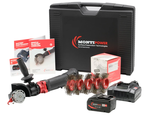 Kit Bristle Blaster® Inalámbrico con batería CAS 5.5AH y Cargador carga rápida