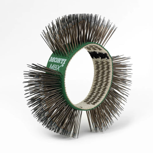 Decapower® Cepillo, Acero,Verde, Cerdas Rectas, 23 mm