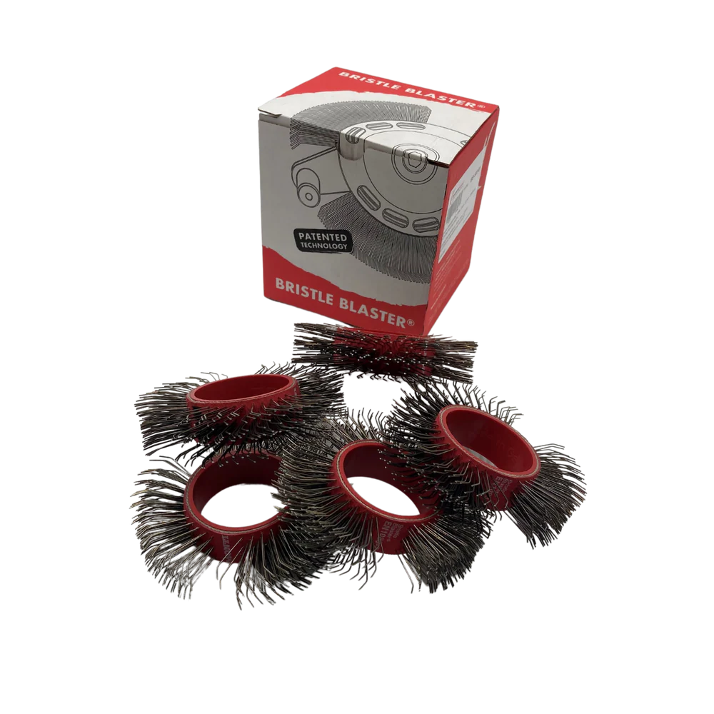 Bristle Blaster® Cepillo, acero, rojo 23 mm. (caja 10 und)