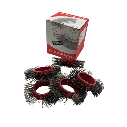 Bristle Blaster® Cepillo, acero, rojo 23 mm. (caja 10 und)