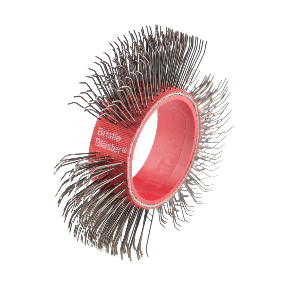 Bristle Blaster® Cepillo, acero, rojo 23 mm. (caja 10 und)