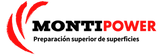 MontiPower logo with red and black design on a white background