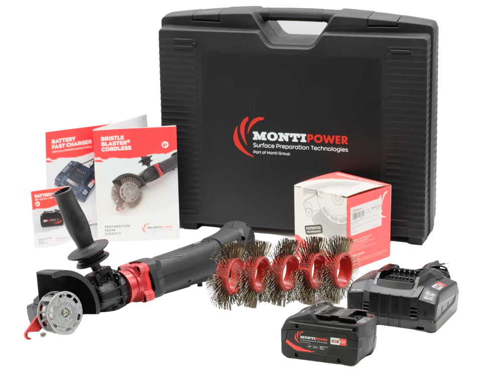 Kit Bristle Blaster® Inalámbrico con batería CAS 5.5AH  y Cargador carga rápida